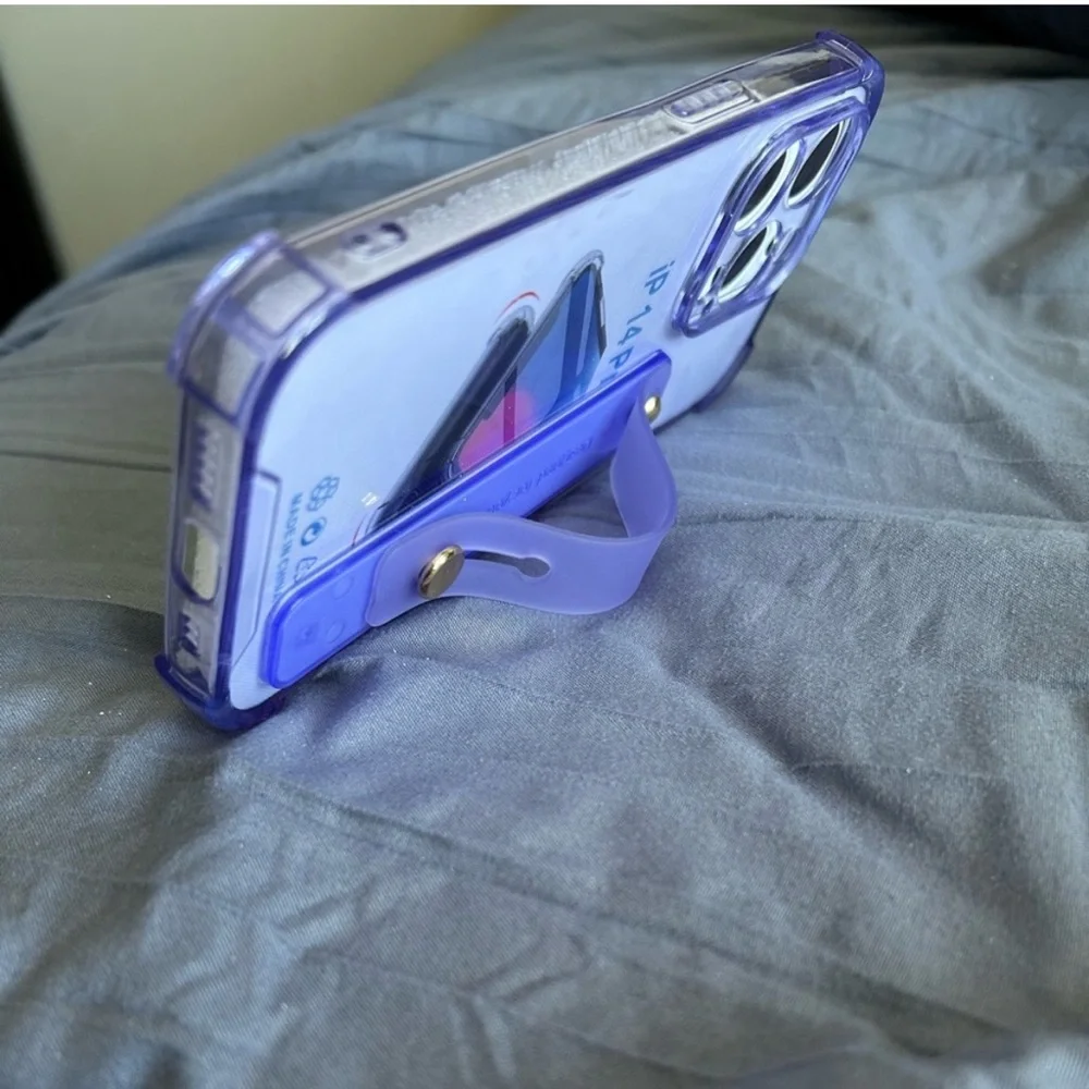 NWT iPhone 14 case, purple, plastic